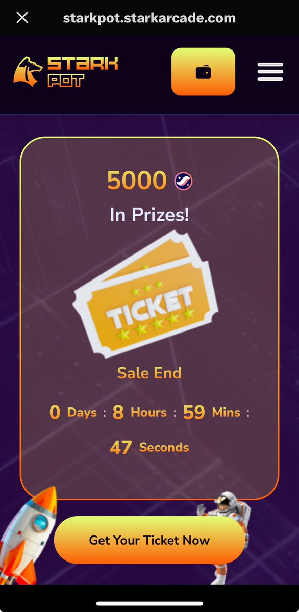 friendlymonst's tweet photo. Gm, fren don’t miss this opportunity you still have few hours to grab your ticket.
Visit👉 https://t.co/WlMcKP19CC
Each ticket cost 1 $STRK.
#Startnet @Starknet https://t.co/cqkbYLHmWJ