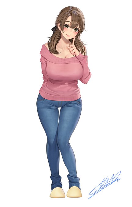 「恋愛弱者な幼馴染少女と恋愛強者な彼女」 
加藤小春 CV榛名れん様
 https://t.co/nckqvkencN
恋愛弱者、愛のマッマ!
自分でも信じられない位、
間違いなく小春ママから愛が生まれたなぁ…と思えるデザインに出来てホント大満足のキャラです! 