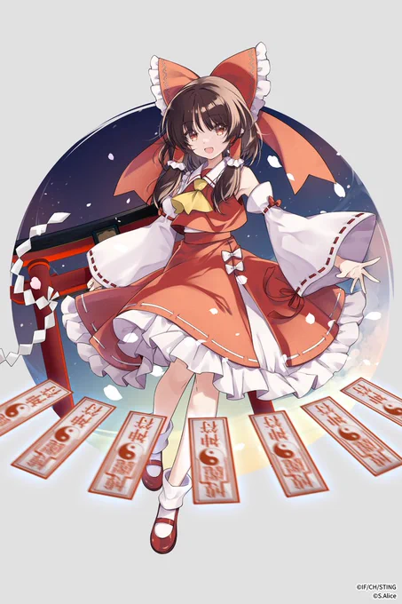 霊夢さんでも参加させて頂きました!#第三十回塗りマス 