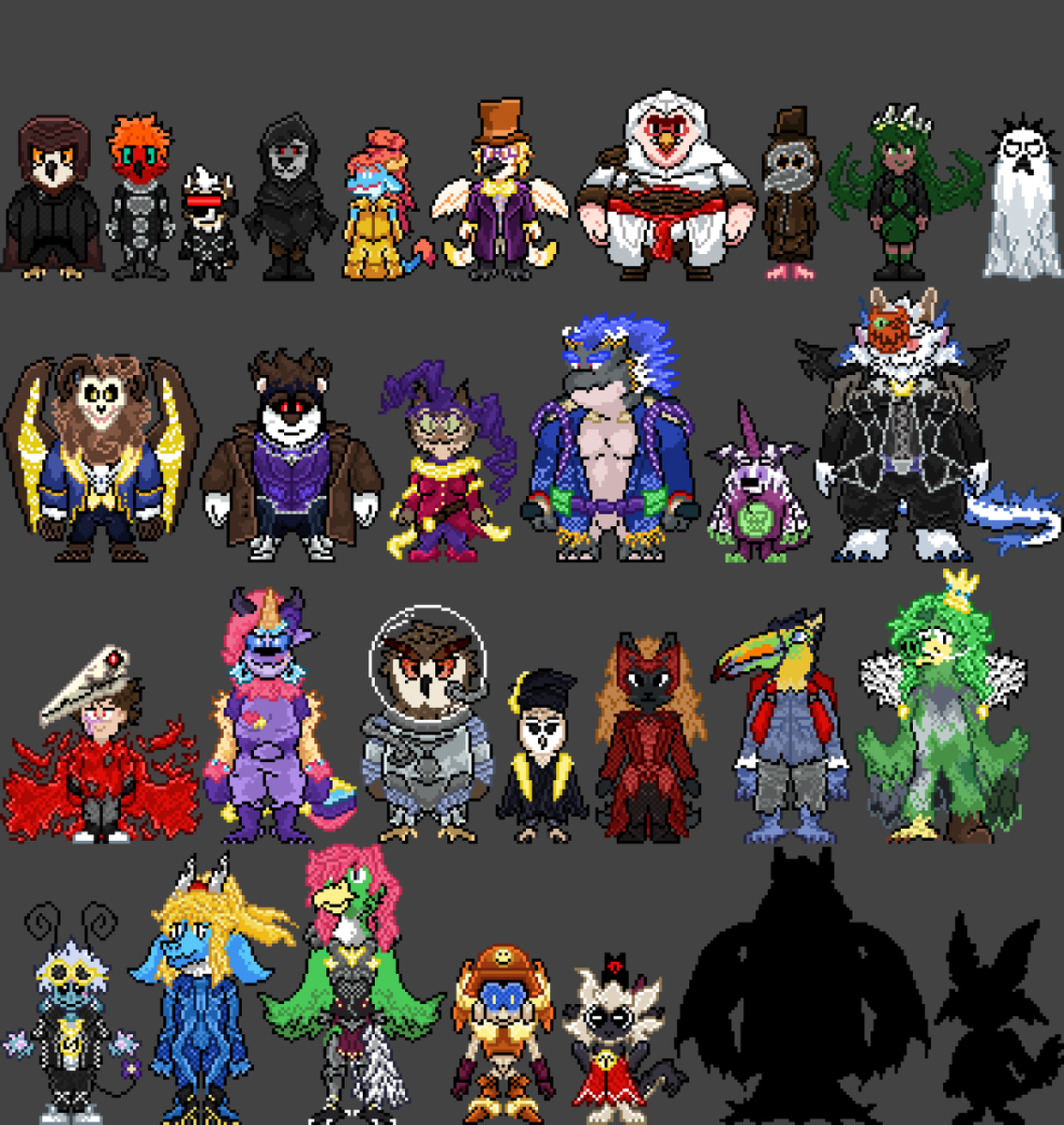 OwmanderF's tweet photo. Day 28: The unholy idol 👁️🐑 (featuring @MeowsPurrple dressed as the cult leader from #cultofothelamb )
#inktober2024 #inktober #pixelart #pixtober #furry #digitalart #fanart #art https://t.co/58hsOo7fRq