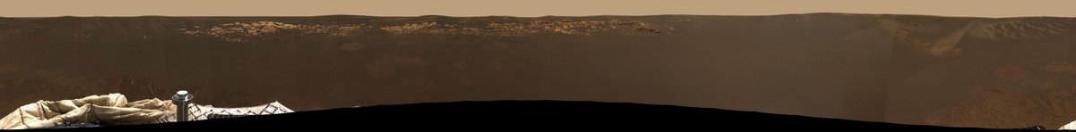 nasapod's tweet image. Opportunity's Horizon

Source: apod.nasa.gov/apod/ap040204.…

#MarsRover #OpportunityRover #MarsExploration #RedPlanet #SpaceExploration #Mars #NASA #Astrology #Space #Science #PlanetaryScience #MartianSurface #ImpactCrater #PanoramicCamera #RoverOnMars