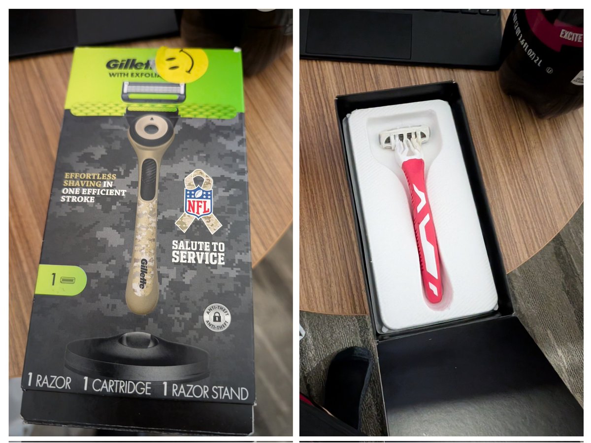 LSULaw2009's tweet photo. Nothing like getting  back to the hotel from @walmart &amp; finding that your new razor was apparently a return that someone swapped out the contents for a cheap disposable &amp; taped it up to look like it was never opened.  Supercenter 2938 (Lafayette, LA) needs to watch their returns. https://t.co/fx6FINHG2G