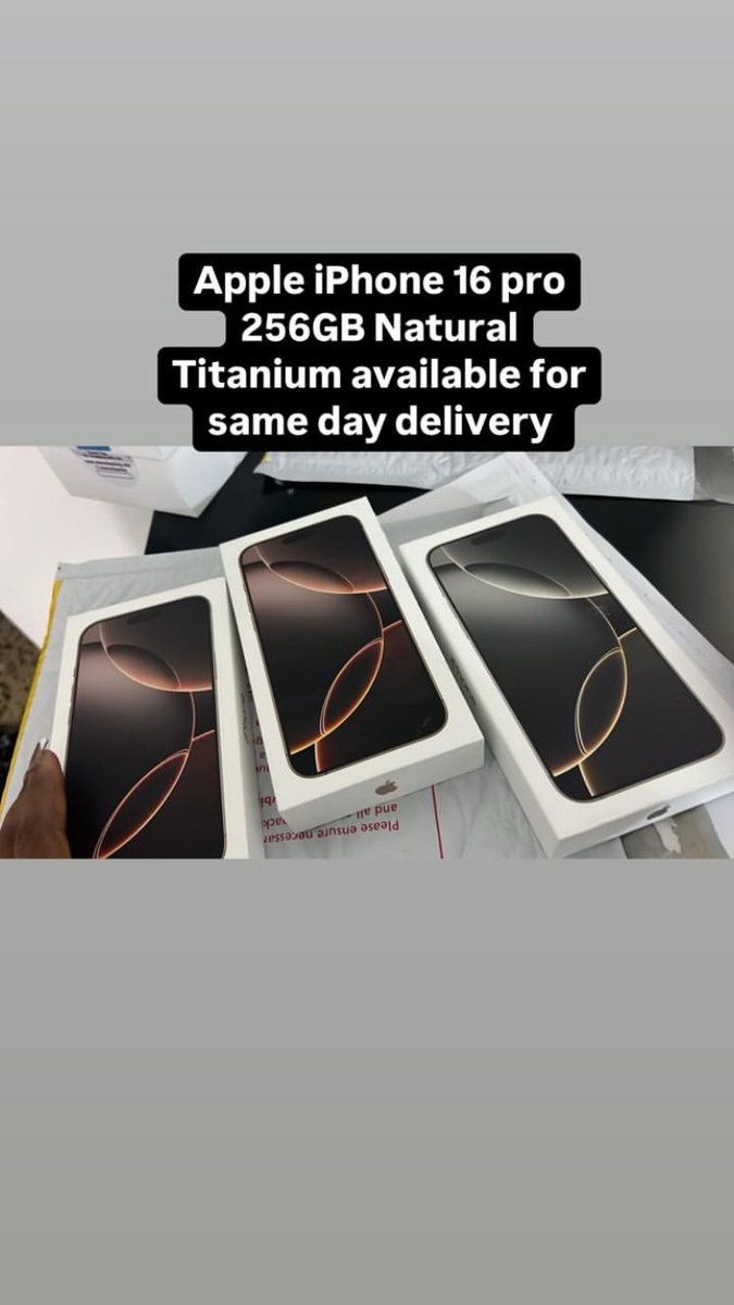 shareshopship1's tweet photo. We are here to deliver your orders in a short time.

#iPhone16 #shareshopship #Beckysangels https://t.co/12SxSxrJ1y