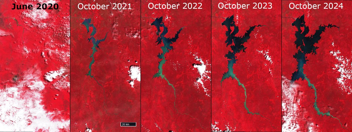 Tilman Plan4Risk (@tilmanplan4risk) on Twitter photo The massive Grand Ethiopian Renaissance Dam reservoir was filled to completion last month after a decade of construction and political wrangling. Filling occurred in four distinct stages, as shown in the false color Sentinel-2 satellite images below. <a href="/RenaissanceDam/">The Asrat Blog</a> @mfaethiopia The massive Grand Ethiopian Renaissance Dam reservoir was filled to completion last month after a decade of construction and political wrangling. Filling occurred in four distinct stages, as shown in the false color Sentinel-2 satellite images below. <a href="/RenaissanceDam/">The Asrat Blog</a> @mfaethiopia