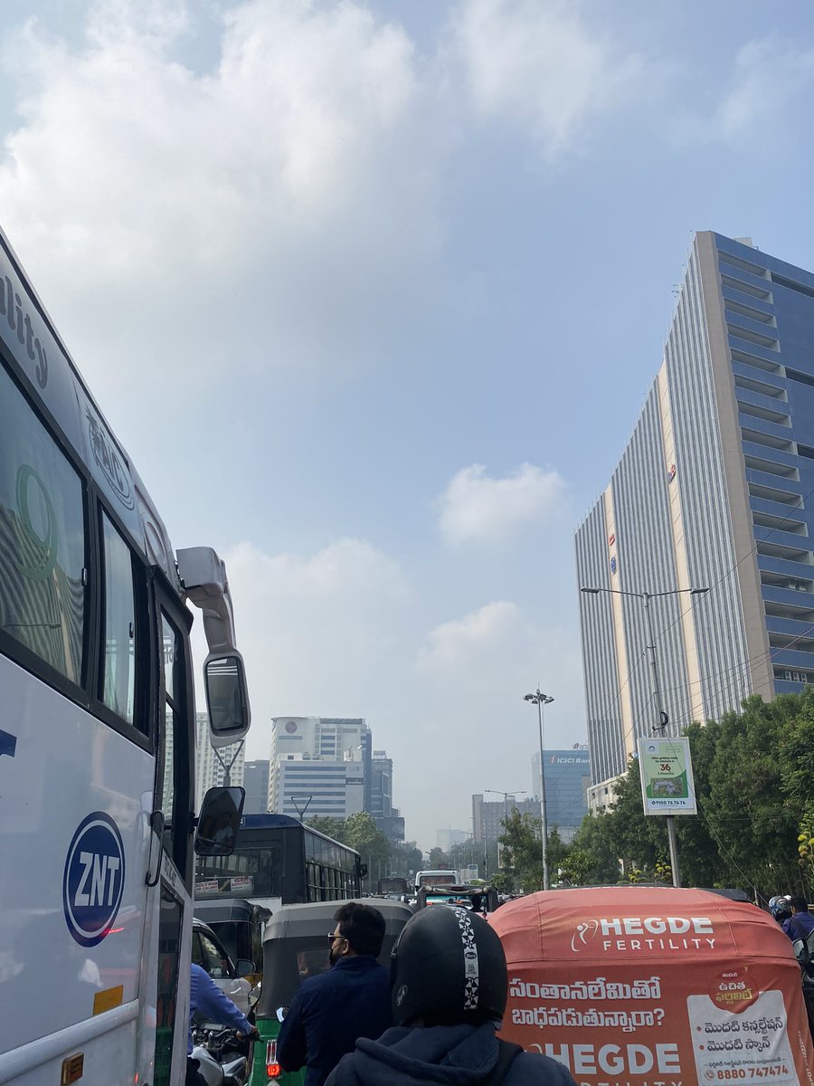 Took nearly 20 minutes to cross Wipro junction. Requesting authorities to introduce more buses and plan for metro.on this route. Please coordinate with IT firms.@tgsrtcmdoffice, <a href="/TGSRTCHQ/">TGSRTC</a>, <a href="/CYBTRAFFIC/">Cyberabad Traffic Police</a>, <a href="/HUMTA_hmdagov/">Hyderabad Unified Metropolitan Transport Authority</a>, <a href="/Team_Road_Squad/">Team Road Squad🚦🚴‍♀️</a>,<a href="/HiHyderabad/">Hi Hyderabad</a>, <a href="/swachhhyd/">Shaandaar Hyderabad</a>