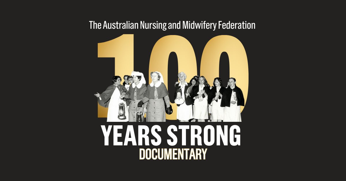 A century of purpose and passion, people and power. #OurStoryisYourStory
The ANMF are nurses, midwives, and care workers forging positive change across Australia.
Together, we are #100YearsStrong. 
Watch the documentary here: bit.ly/4fcKEST  
🔊 Sound up! #ANMF100