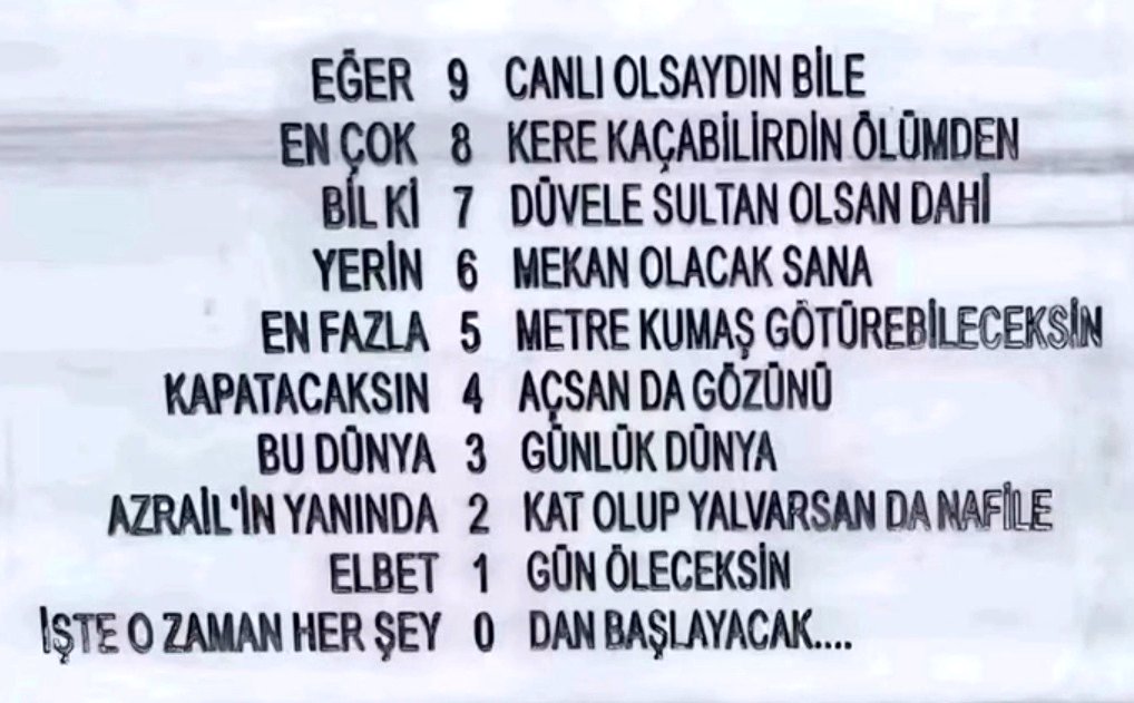 Bir mezar taşı daha ne anlatsın kendini ölümsüz zannedenlere !!!