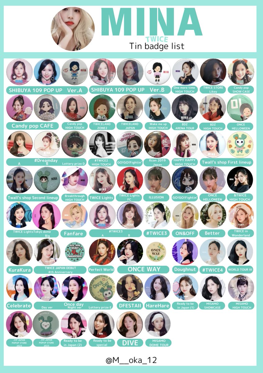 twice ミナ 缶バッジ まとめ売り TWICE ミナ 缶バッジ まとめ売り - メルカリ