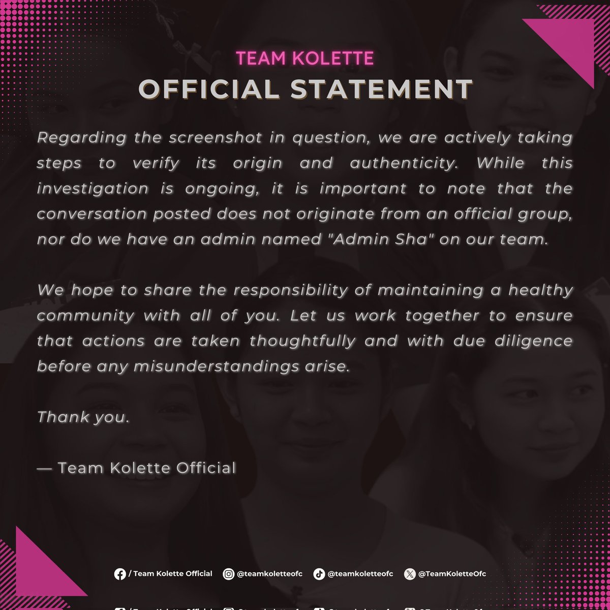 TEAM KOLETTE OFFICIAL tweet media