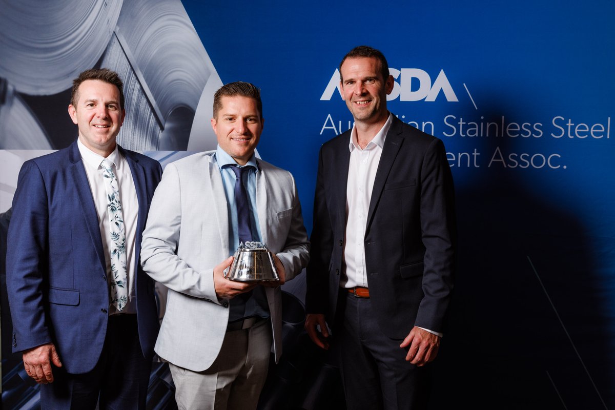 Congratulations to Mark Owen, Andrew Owen, Christopher Vella and the team at Pure Piping for winning the ASSDA #StainlessSteel Fabricator Project of the Year Award 2024 in the Food, Beverage and Pharmaceutical category!