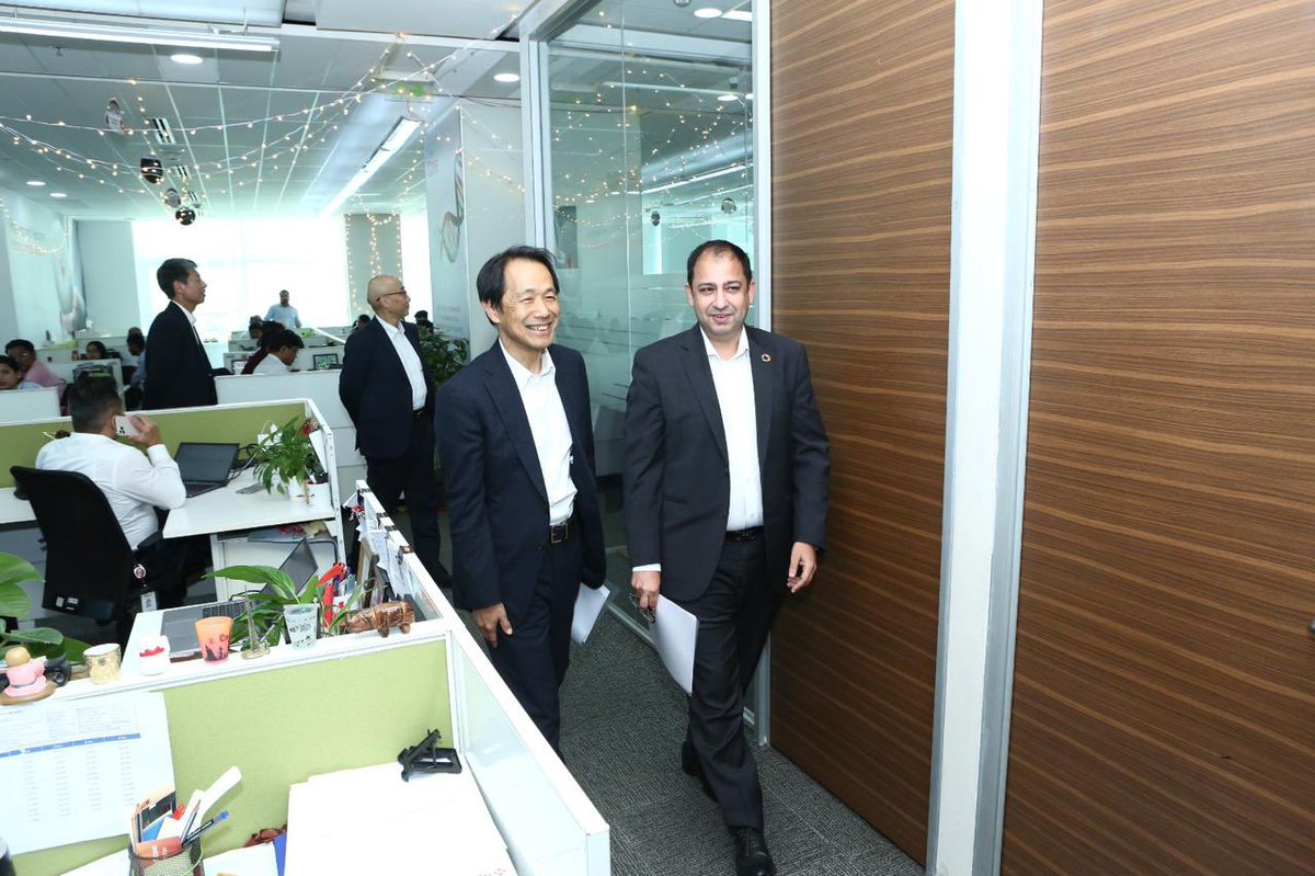 sundeepsikka's tweet photo. Pleasure to have Shimizu San, President, Nippon Life Japan on the occasion of 5th anniversary of the brand @NipponIndiaMF &amp; pre-Diwali celebrations with team @nissay_official #ConnectingHimalayasWithMounFuji https://t.co/yve20tIfna