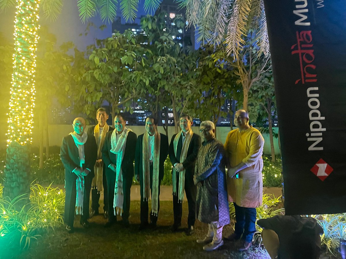 sundeepsikka's tweet photo. Pleasure to have Shimizu San, President, Nippon Life Japan on the occasion of 5th anniversary of the brand @NipponIndiaMF &amp; pre-Diwali celebrations with team @nissay_official #ConnectingHimalayasWithMounFuji https://t.co/yve20tIfna