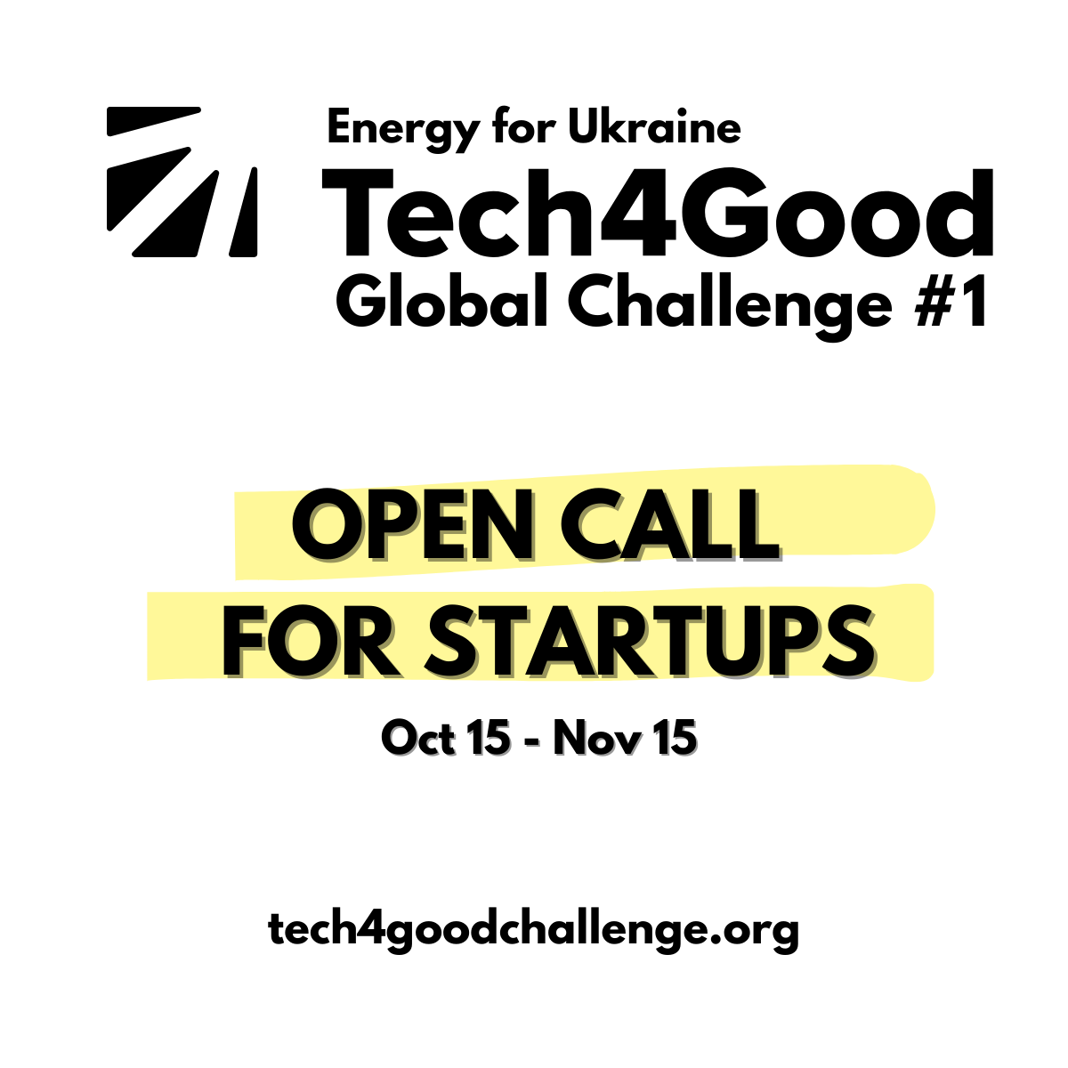 Tech4GoodUA's tweet photo. #Tech4Good GlobalChallenge#1 invites startups to submit hard-ware energy solutions to the platform https://t.co/emjeRe3EDs  Selected projects to be funded &amp; deployed in Ukraine, and included into a data base to support people in other regions facing energy crises. https://t.co/VQglyMaIRM