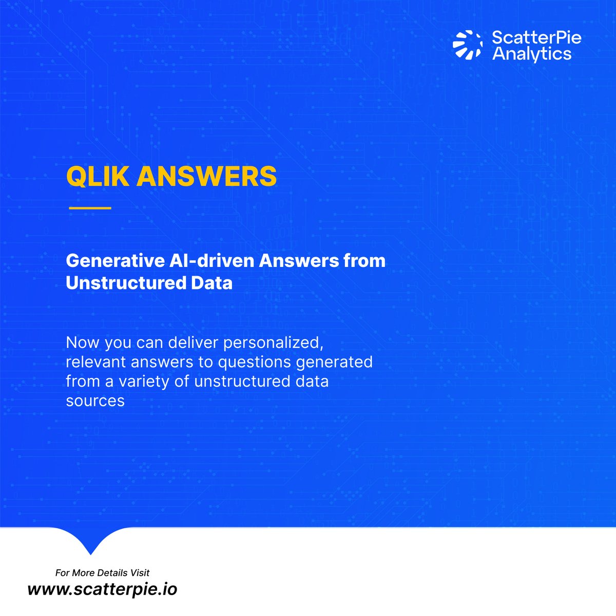 WeAreScatterPie's tweet photo. Now you can deliver personalized, relevant answers to questions generated from a variety of unstructured data sources

Take advantage of a simple, plug-and-play solution with all the power of generative AI and RAG.

Join us at the AI Reality Tour in Mumbai on 24th Oct! https://t.co/0g1IuUWfmH