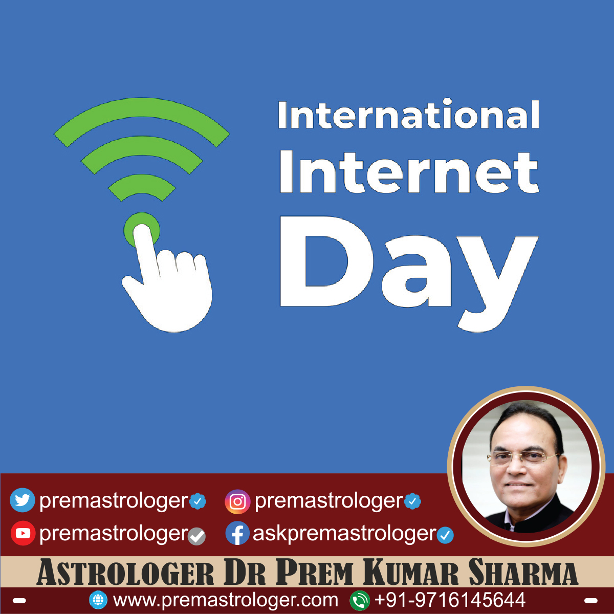 premastrologer's tweet image. Happy #InternationalInternetDay! Today we celebrate the digital revolution that connects us all. Let’s harness the power of the internet responsibly, fostering knowledge, innovation &amp;amp; inclusivity across the globe. Stay connected, stay empowered!
#InternetDay