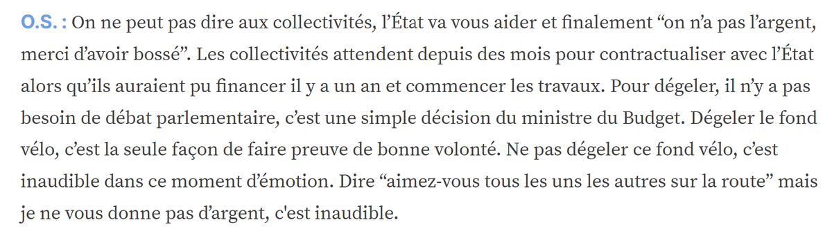 oschneider_fub's tweet photo. Chers @MichelBarnier  @durovray @LaurentSMartin la mission "violences routières" ne saura être crédible sans un dégel préalable de la ligne du plan vélo prévue pour 2024.
🎙️interview :
https://t.co/9rXaOJuzLa https://t.co/n0c1aqc4CR