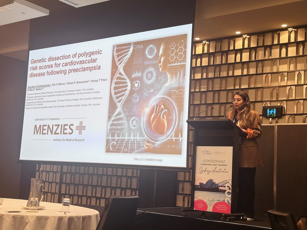 Gayathry Krishnamurthy (@gayathrykrishn5) on Twitter photo Honoured to be an invited speaker at the Australian NZ Preeclampsia Network Meeting at the ISOM/SOMANZ Congress! Grateful to my supervisors <a href="/PEMelton/">Phillip Melton</a>, Prof Eric Moses, <a href="/thiphan8/">Dr Hoang Phan</a>, Prof Shaun Brennecke & the organisers <a href="/AlwisNatasha/">Dr Natasha de Alwis</a> & <a href="/DrNatHannan/">Professor Natalie Hannan, PhD, GAICD</a> for this incredible opportunity! Honoured to be an invited speaker at the Australian NZ Preeclampsia Network Meeting at the ISOM/SOMANZ Congress! Grateful to my supervisors <a href="/PEMelton/">Phillip Melton</a>, Prof Eric Moses, <a href="/thiphan8/">Dr Hoang Phan</a>, Prof Shaun Brennecke & the organisers <a href="/AlwisNatasha/">Dr Natasha de Alwis</a> & <a href="/DrNatHannan/">Professor Natalie Hannan, PhD, GAICD</a> for this incredible opportunity!