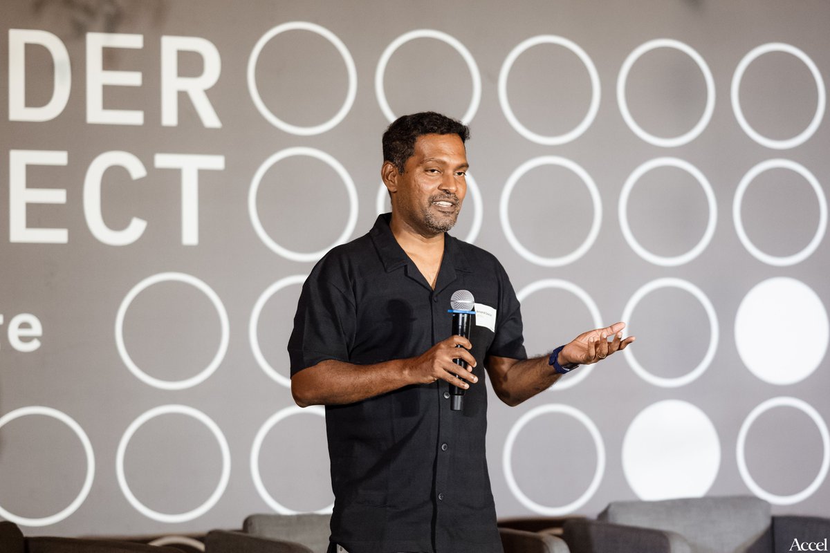 AccelAtoms's tweet image. We hosted 70+ founders in the Bangalore chapter of our Founder Connect yesterday.

@prayanks and @_AnandDaniel, our cohort leaders, shared insights for founders building in AI or Bharat.