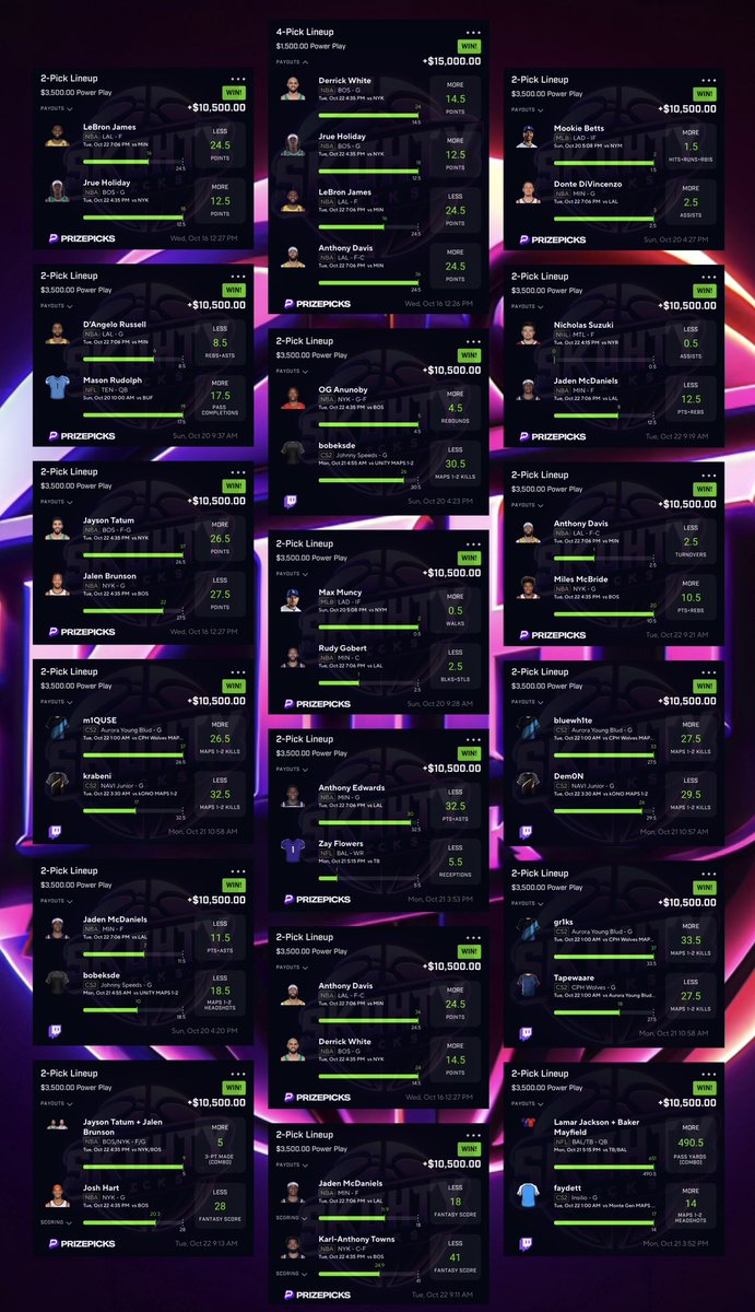 BLESSING TF OUT OF 2 followers that like+rt 💚👇

FIRST NIGHT OF NBA🏀 IN THE BOOKS ✅

WE CASHED 18 NUKES FOR A TOTAL 51X PAYOUT🔥🔥👑

ONLY 2 GAMES PLAYED TN🤣 … IM THE KING OF THIS SHIT 🗣️ NO CAP 😤 TOP 1% BETTOR👑

⬇️USE LINK BELOW FOR $30 OFF VIP↙️
dubclub.win/r/p/pri-g2tr4/…