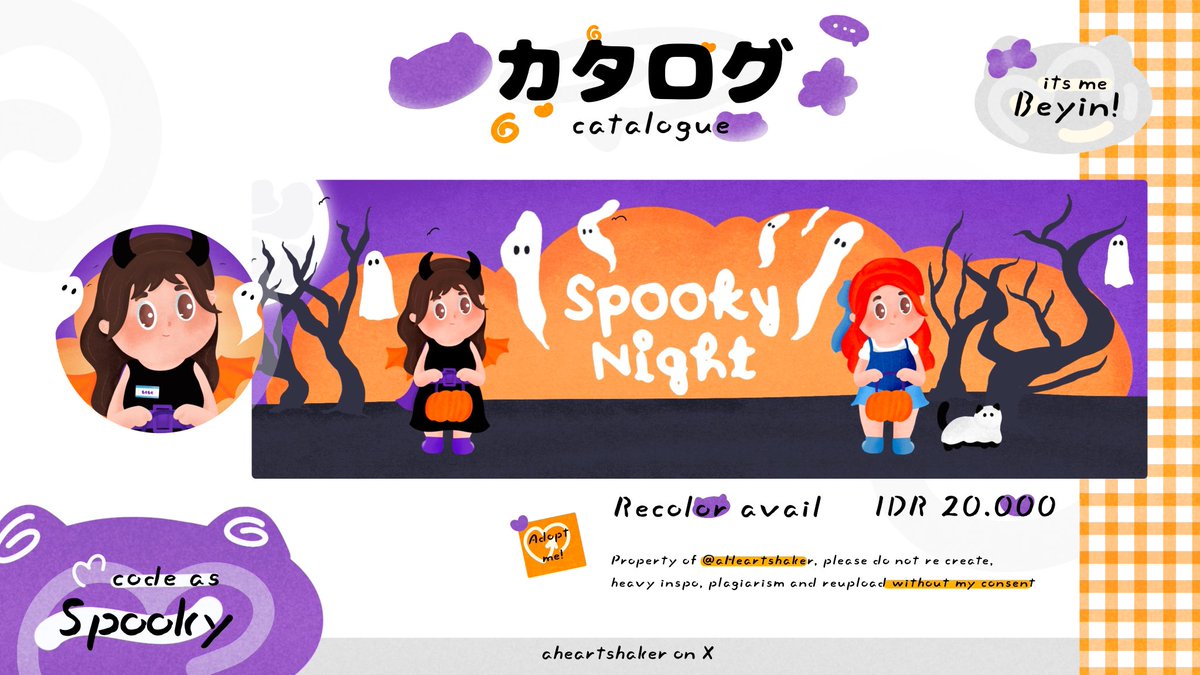 a repost would be appreciated! 🎃 

hi! akhirnya aku open untuk layout special edisi halloween, yang hanya berlaku sampai bulan ini ajaa! untuk tnc boleh di cek di ALT ya, thank you 🩷 

#zonauang