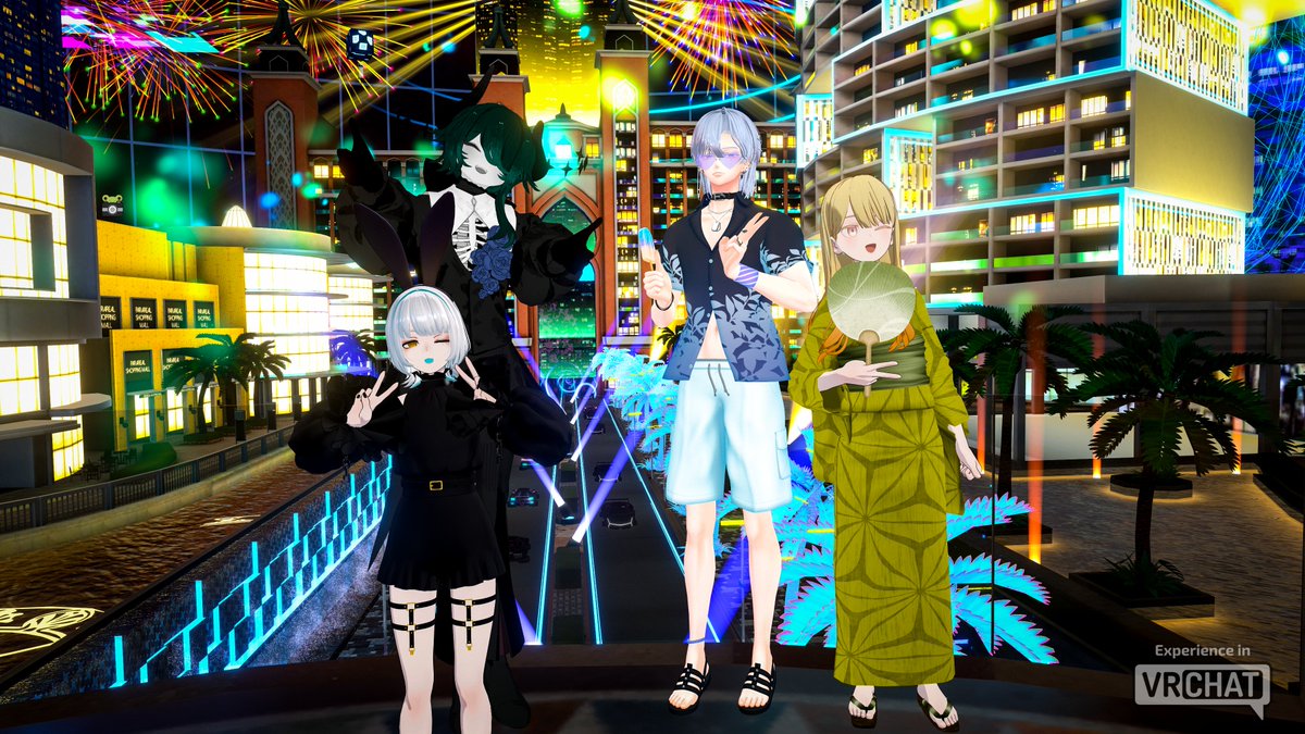 enVket's tweet photo. 【 ☀️ #Vket Summer Memories ☀️ 】
I've gathered group photos! Could you share your memorable group photos with us by replying? ☺️
#VRChatPhotoFriday #VRChat
Photo by @jellekayen 🐸📸✨ https://t.co/hDA7idTXDb