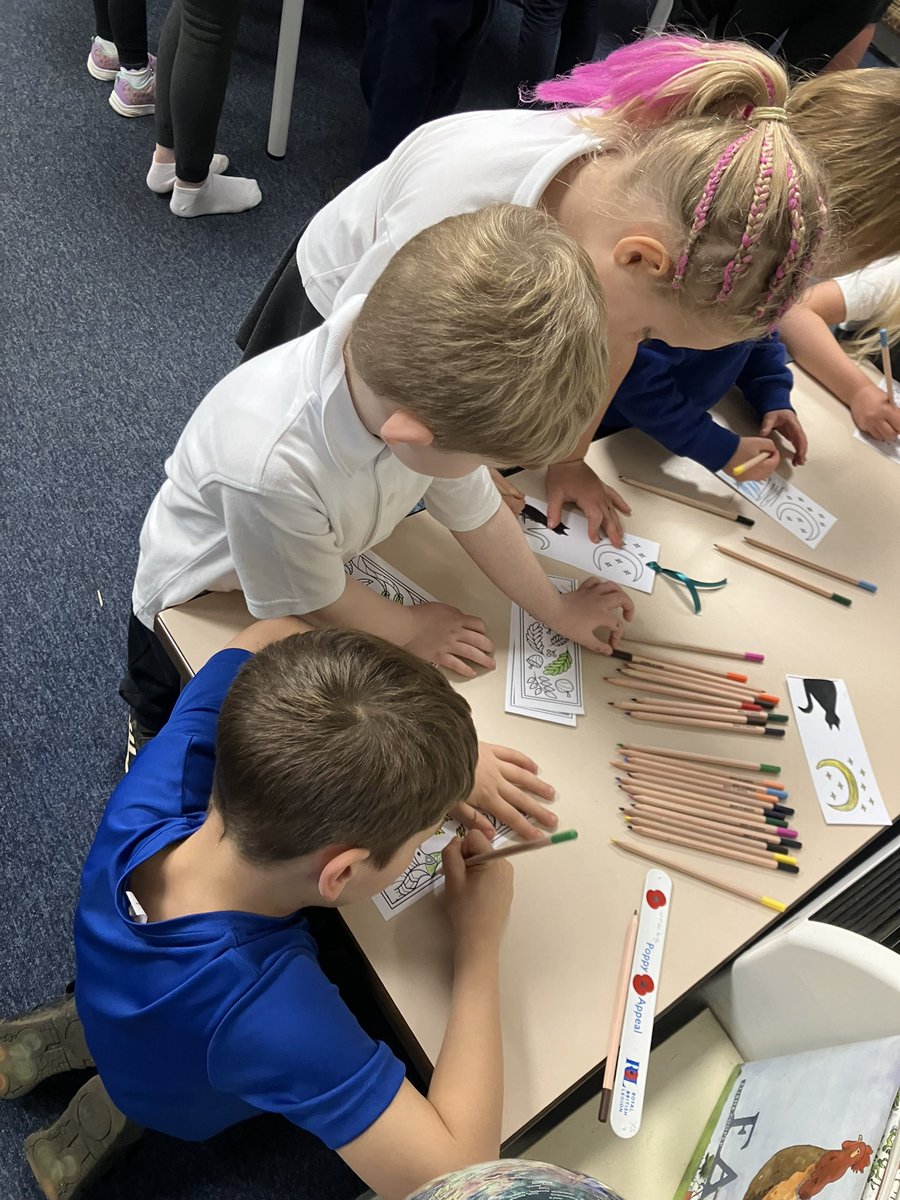Today we launched our first 
 #Gimme5 reading challenge of the year providing opportunities to read new books, borrow books or just revisit favourite books. A crafty lunch time gave learners time to chat whilst making bookmarks to help with the challenge! <a href="/helenbowen1/">Helen Bowen</a> #LLC #TH