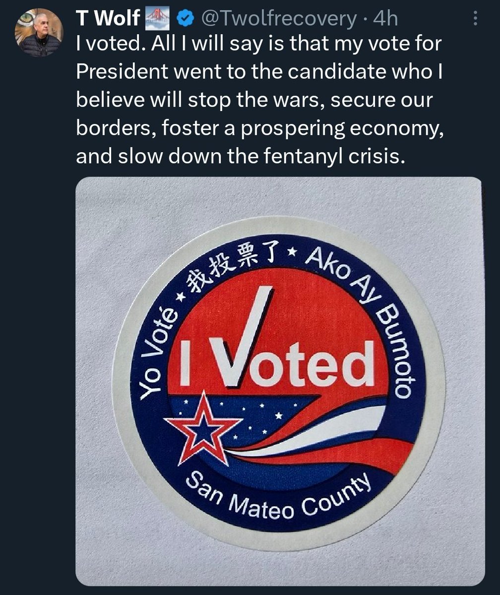 Twolferecovery's tweet image. Me is vote for Trump!