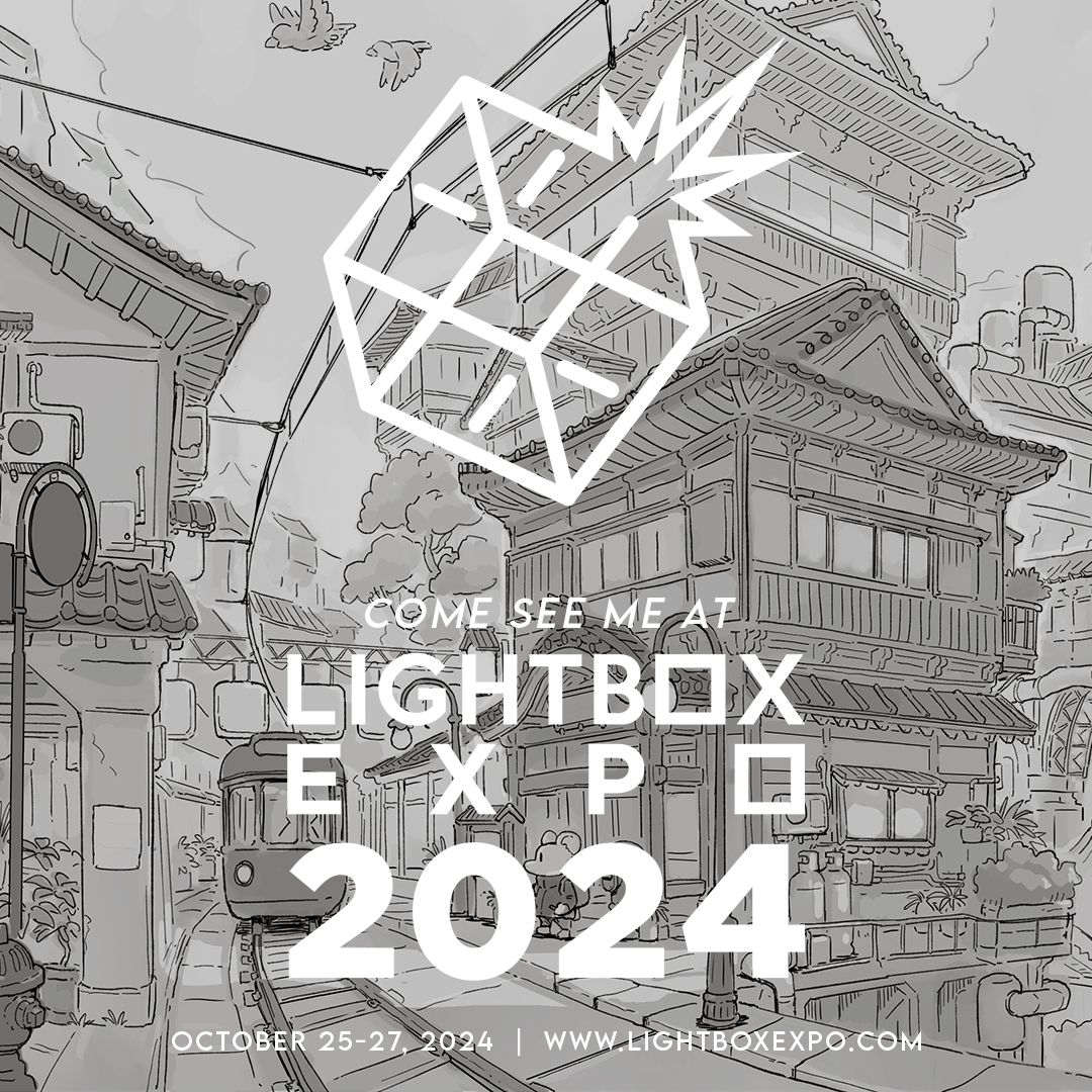 I will be tabling with super talented <a href="/marikart_t/">Marika Tamura</a> this weekend <a href="/LightBoxExpo/">LightBox Expo</a>. My table number is 205. See you there!