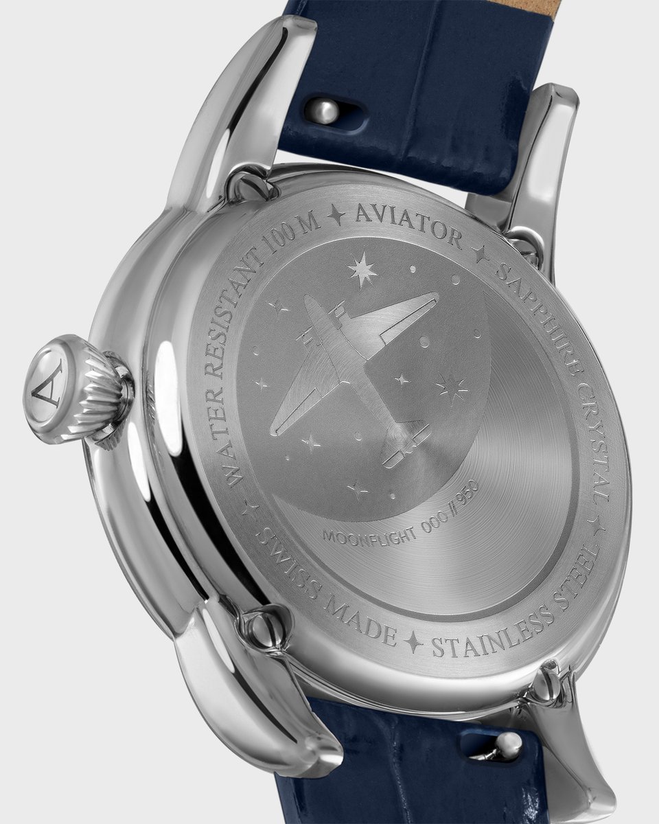 aviatorwatch's tweet photo. Step into timeless luxury with the AVIATOR MoonFlight. Inspired by the iconic 1930s Douglas DC-3, it blends vintage glamor and modern precision, crafted for elegance.
#aviatorwatch #ladieswatch #moonflight https://t.co/V87v0wVsks