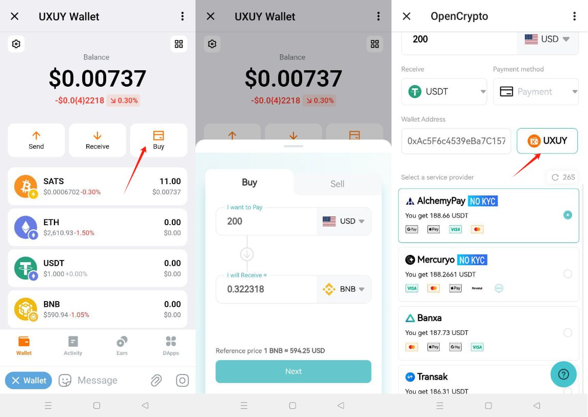 Open_Cryptos's tweet photo. 🎉 Exciting News! #OpenCrypto X #UXUY 

We’re thrilled to announce our partnership with @uxuycom, the first decentralized multi-chain wallet on #Telegram! 

📷 By integrating with #UXUY,get you onto the Crypto-highway instantly  by clicking the "Buy" Now!  
#Fiat #ramps #Crypto https://t.co/KQHNdMvpGW
