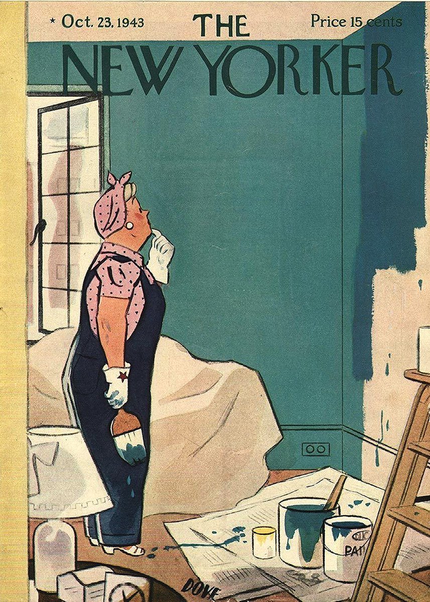 LRonLacy's tweet photo. #OTD in 1943
Cover of The New Yorker, October 23, 1943
Leonard Dove
#TheNewYorkerCover #LeonardDove #redecorating #painting #interiordesign #interiordecoration #DIY #DUCO #womensfashion https://t.co/OaI4sc3iwl