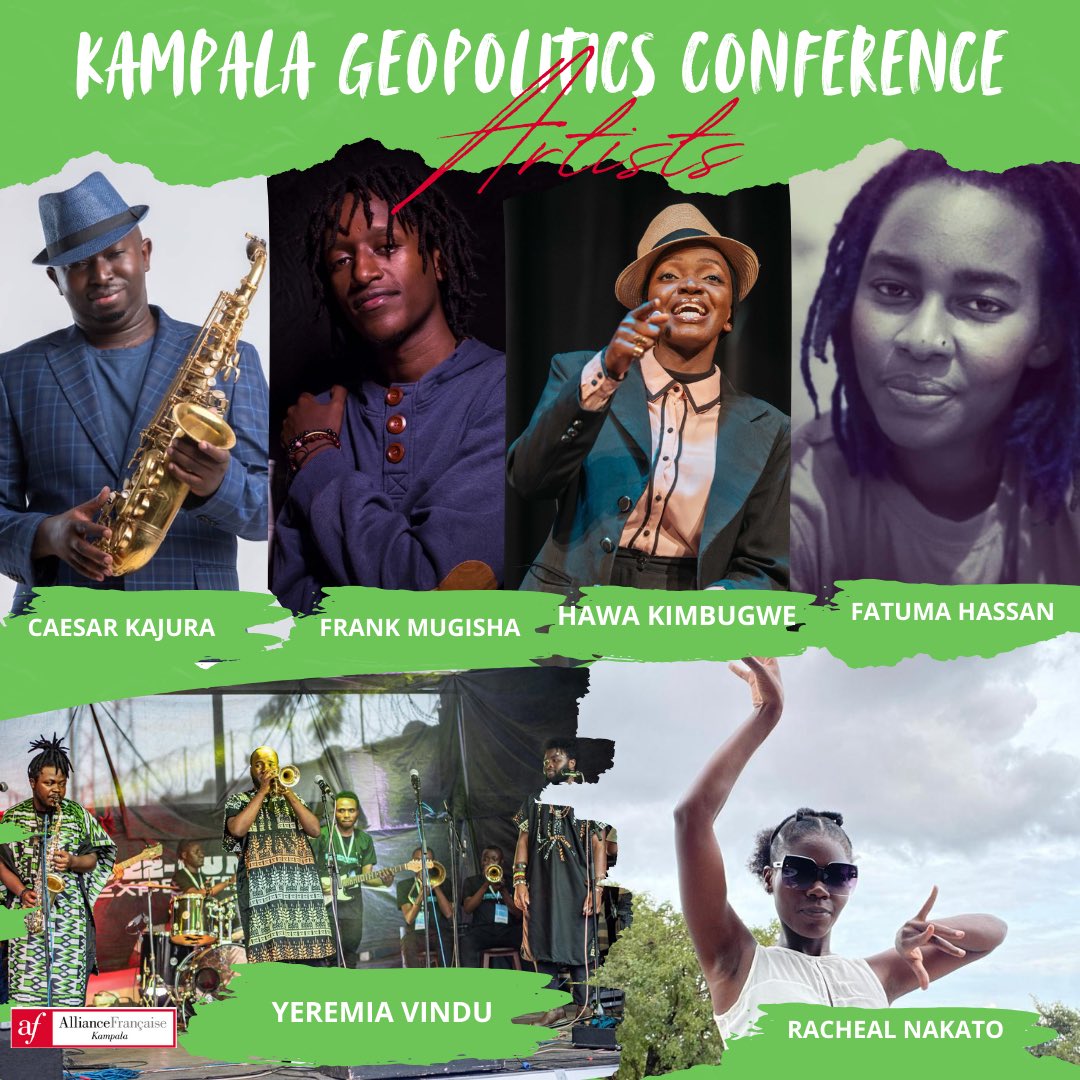 AFKampala's tweet image. The 7th #KGC2024 kicks off today at @Makerere, featuring local artists! 

Enjoy performances by talents like Caesar Kajura, Hawa Kimbugwe, Racheal Batalo, Frank Mugisha, and Yeremia Vindu. 

Graffiti artist Fatuma Hassan will create works the themes armed conflict and Sudan.