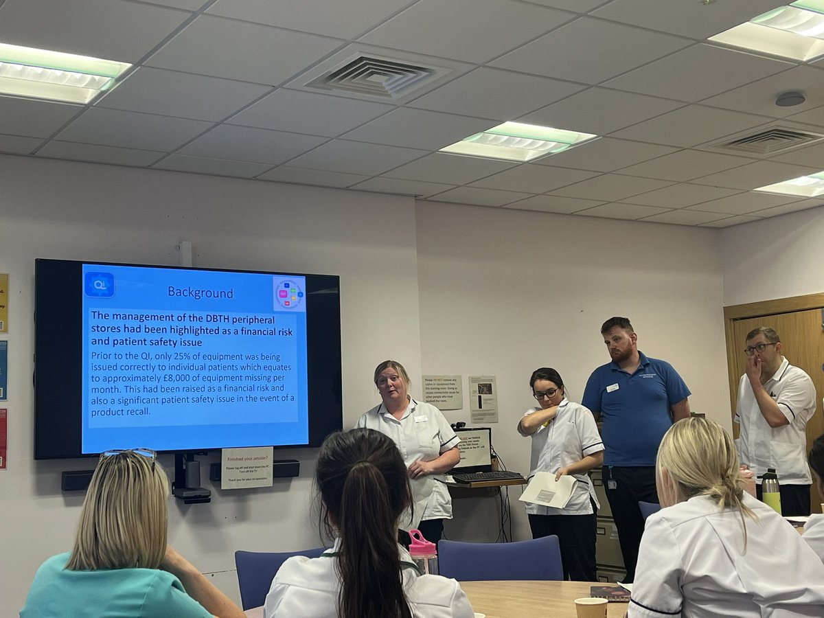 So yesterday saw our 3rd #AHPsDay celebration <a href="/DBTH_AHPs/">DBTH_AHPs</a> <a href="/DBTHQi/">DBTH Qii</a> <a href="/DBH_NHSFT/">Doncaster and Bassetlaw Teaching Hospitals</a> shining examples of improvement from outcomes in schools for children with language disorders to reduced waste for walking aid stores- great work 🤩