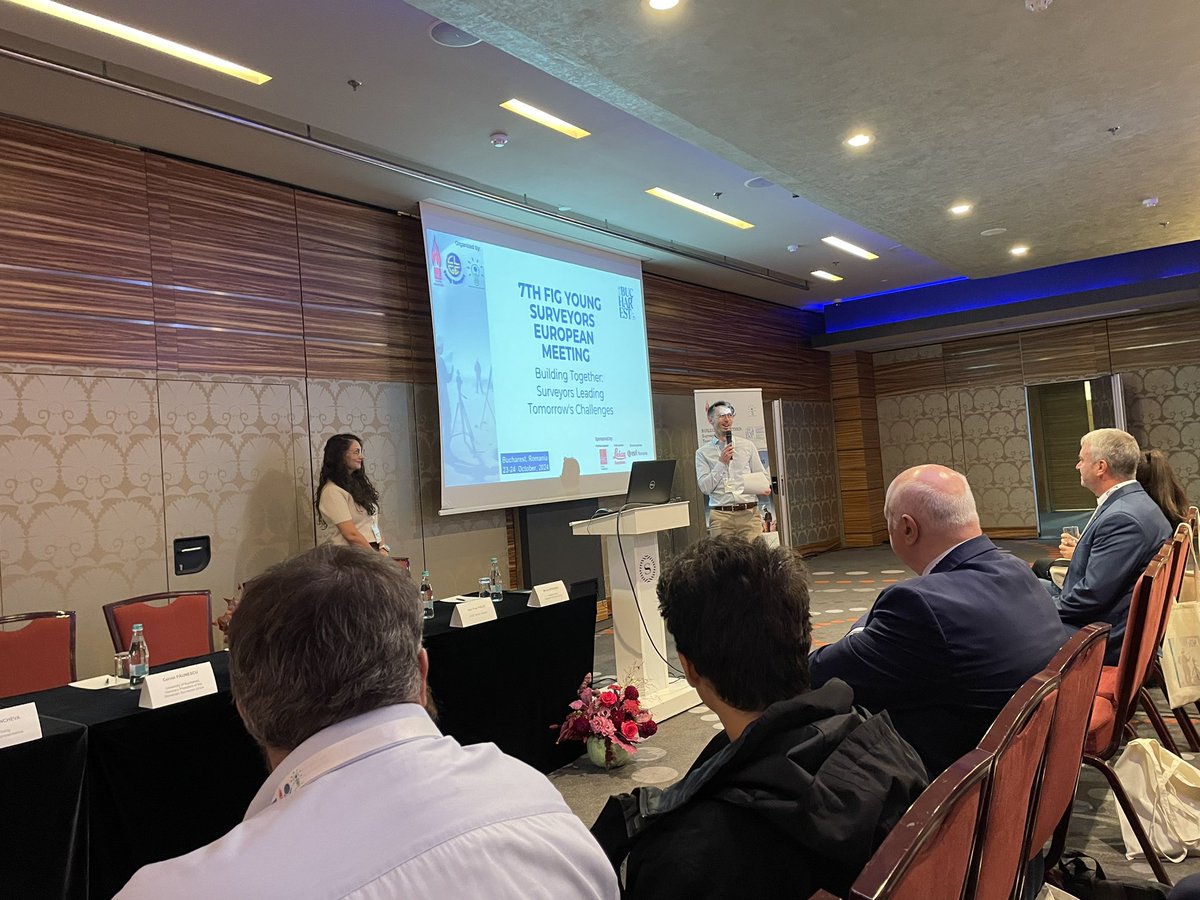 7th FIG Young Surveyors European Meeting is just starting in Bucarest. <a href="/GeoForumFinland/">GeoForum Finland</a> is taking part in the program with a presentation about emerging technologies in surveying including insight from Location Innovation Hub <a href="/edih_net/">European Digital Innovation Hubs Network</a> project #surveying #geospatial #mapping