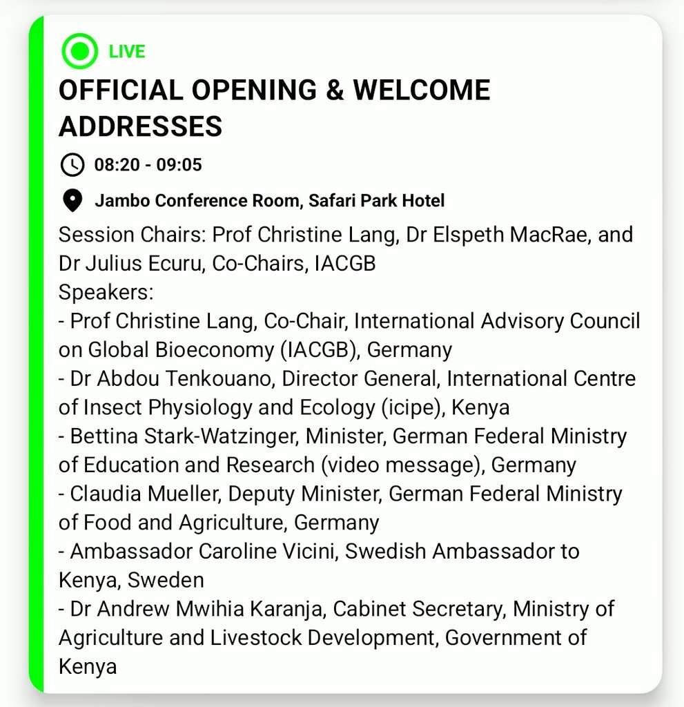 lake2matubs's tweet photo. Bioeconomy can help us deal with so much.... engaging opening remarks at #GBS2024  #GBSInAfrica https://t.co/utz6QebRW7