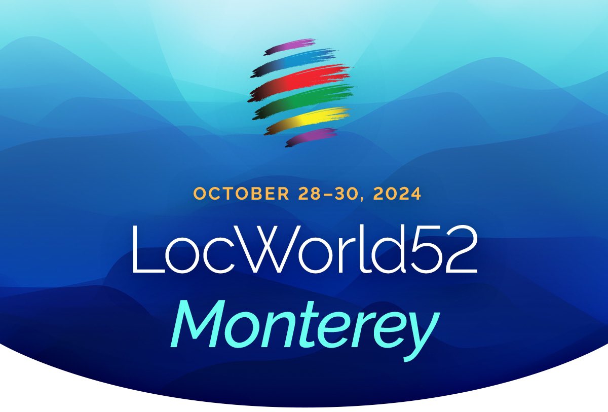 Inkrease_AB's tweet image. Excited about the upcoming coming @LocWorld conference in beautiful #Monterey — #LocWorld52
