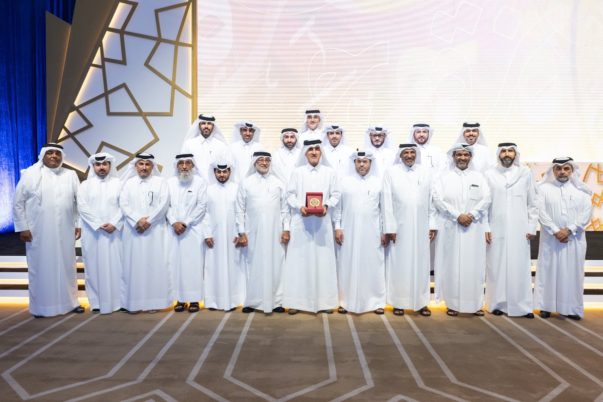 We congratulate Dr. Mohamed Al-Mulla, MD&amp;CEO of #QAPCO for being awarded the Lifetime Achievement Award during the Abdullah bin Hamad Al-Attiyah International Foundation for Energy and Sustainable Development Ceremony.
