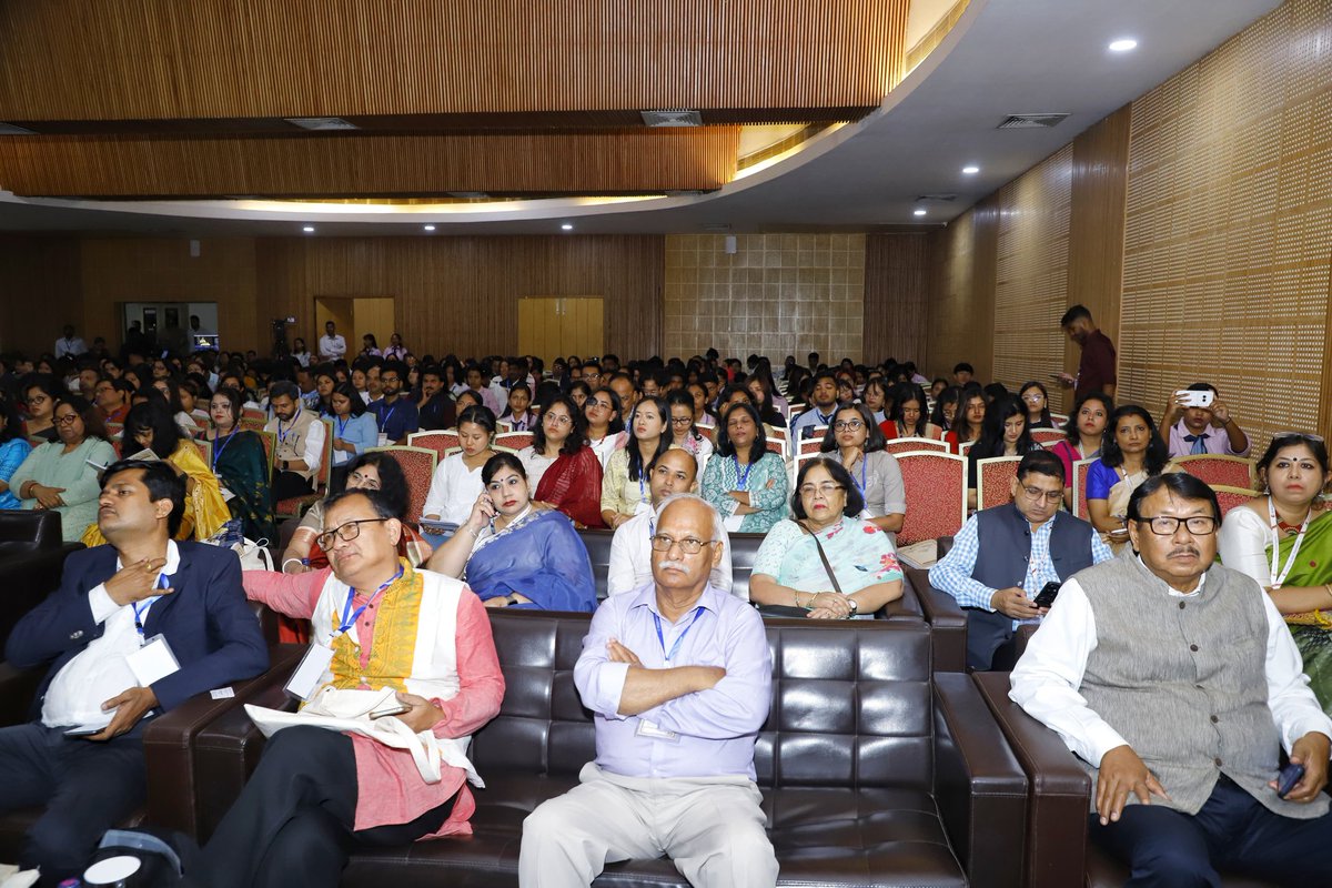 ranojpeguassam's tweet photo. Today, I inaugurated the 18th International and 54th Annual Conference of the English Language Teachers’ Association of India (ELTAI), jointly organized by Sonapur College & Assam Royal Global University at the MP Hall of the later. Founded in 1969, ELTAI serves as India’s largest network for English educators, fostering collaboration, research, and innovation in English language teaching and learning. The association envisions transforming India into a hub for ELT activities, addressing challenges faced by teachers nationwide.

In the 21st century, with employability demands evolving, English proficiency remains crucial for developing essential soft skills, from communication to creativity. ELTAI plays a key role in leveraging this potential.

The event was attended by key representatives from @EltaiIndia , including Dr. T. Kumari Kharbamon, National President, Dr. Shravan Kumar, National Vice President, and Dr. M.S. Xavier Pradheep Singh, National Secretary. Notable dignitaries present included Y.S.R. Murthy, Vice Chancellor of @RoyalGlobal_Uni ; Dr. Ravindra Kumar Vemula, Director of @eflu_shillong ; Mr. Naresh Kumar, Assistant Commissioner, KVS; and Dr. Devabrot Khanikor, Principal of Sonapur College.
@himantabiswa 
@CMOfficeAssam