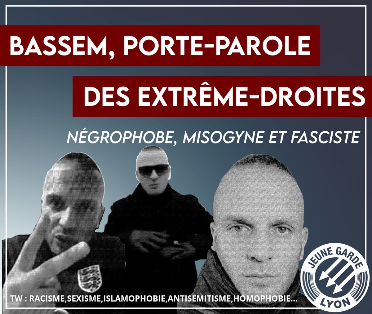 Bassem : idiot utile ou porte parole de l'extrême droite ? La Jeune Garde Lyon a enquêté 🕵🏻 [1/10]