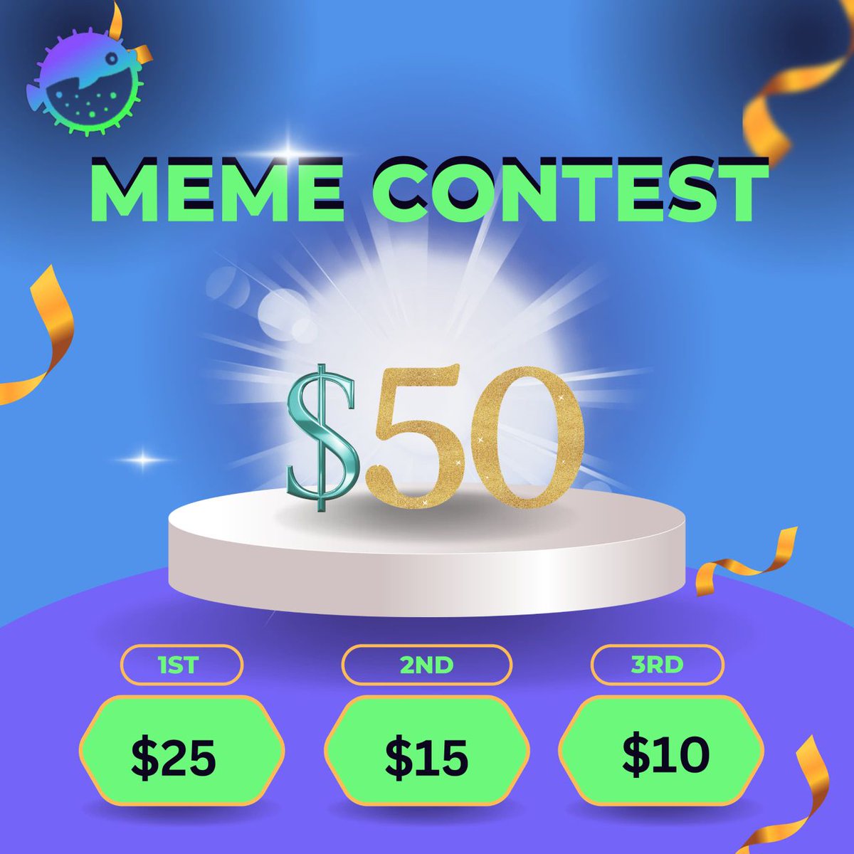 0xPuffer_'s tweet photo. 🚨 Puffer Finance Meme Contest Alert! 

🔥 Got meme skills? Show us your creativity and WIN BIG! 💰

🟢 Prizes: 
1st place: $25 🥇
2nd place: $15 🥈
3rd place: $10 🥉

📝 How to participate:

1. Create a meme related to Puffer Finance.

2. Post your meme on Twitter and tag @0xjimn

3. Drop the link in the Puffer Telegram community here: https://t.co/CviQAew4z0

Requirements:

Have 20+ messages in the group from Today (no spamming!) If spamming detected, automatic disqualification 

Follow, Like, retweet, and comment on this post!

🕒 Contest ends on the 26th of October 12 PM UTC! Get Creative! 🎨💥
#PufferMemeContest #DeFi #PufferFinance #MemeChallenge #CryptoFun