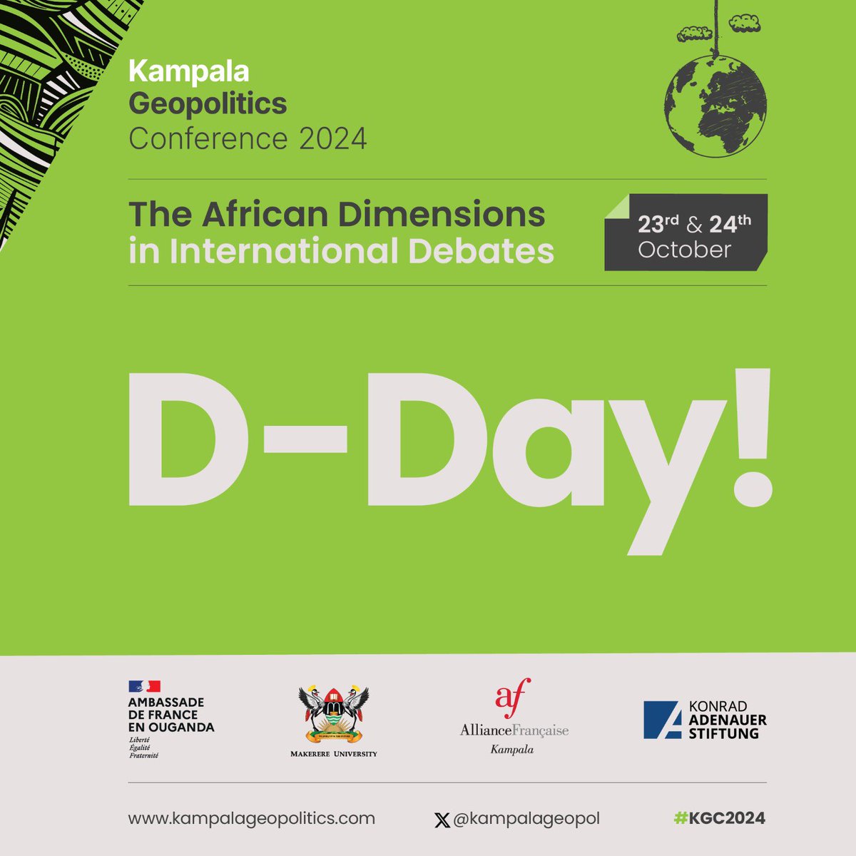 Jude_Mugabi's tweet image. 7️⃣th Edition of the #KampalaGeopoliticsConference - the annual public event faciliting free exchange on contemporary and international issues - kicks off today featuring 6️⃣ panels &amp;amp; running for 2️⃣ days .

Watch #KGC2024 here: youtube.com/live/vdsHgPFxv…