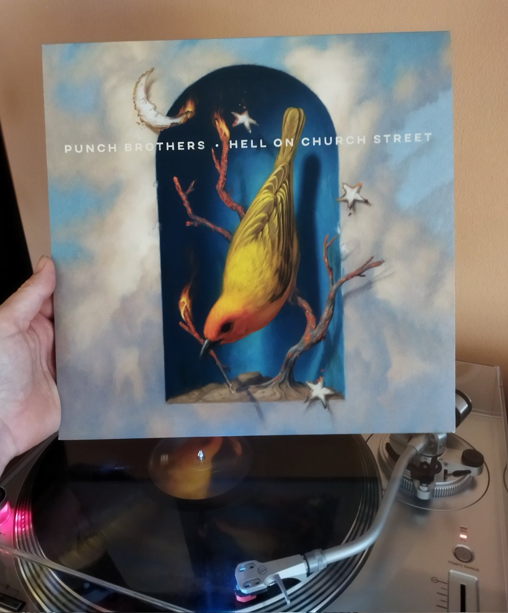 Arnoldtrainer's tweet photo. Good morning 🤟🏻☕
Punch Brothers - Hell on Church Street
Chris Thile – Noam Pikelny – Chris Eldridge – Paul Kowert – Gabe Witcher
2022
#NowSpinning #vinylrecords #Progressivebluegrass #Wednesday 🌁 https://t.co/v2MJbfLLkZ