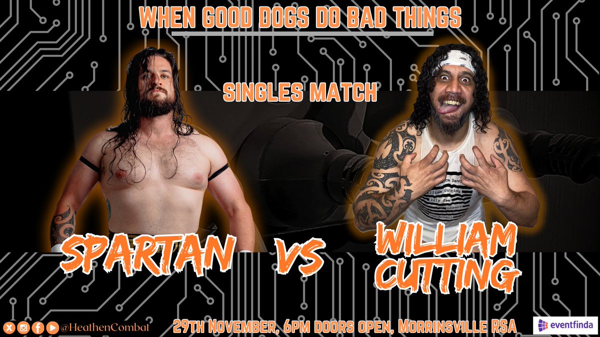 Heathen Combat (@heathencombat) on Twitter photo ***MATCH ANNOUNCEMENT***
<a href="/SpartanSamBlack/">Spartan ⚔️</a> vs. <a href="/WillCuttingNZ/">⚔WilliamCutting⚔</a>
Can the Last Of The 300 and The Chosen One find common ground, or will this match prove the final nail in the team's coffin? ***MATCH ANNOUNCEMENT***
<a href="/SpartanSamBlack/">Spartan ⚔️</a> vs. <a href="/WillCuttingNZ/">⚔WilliamCutting⚔</a>
Can the Last Of The 300 and The Chosen One find common ground, or will this match prove the final nail in the team's coffin?