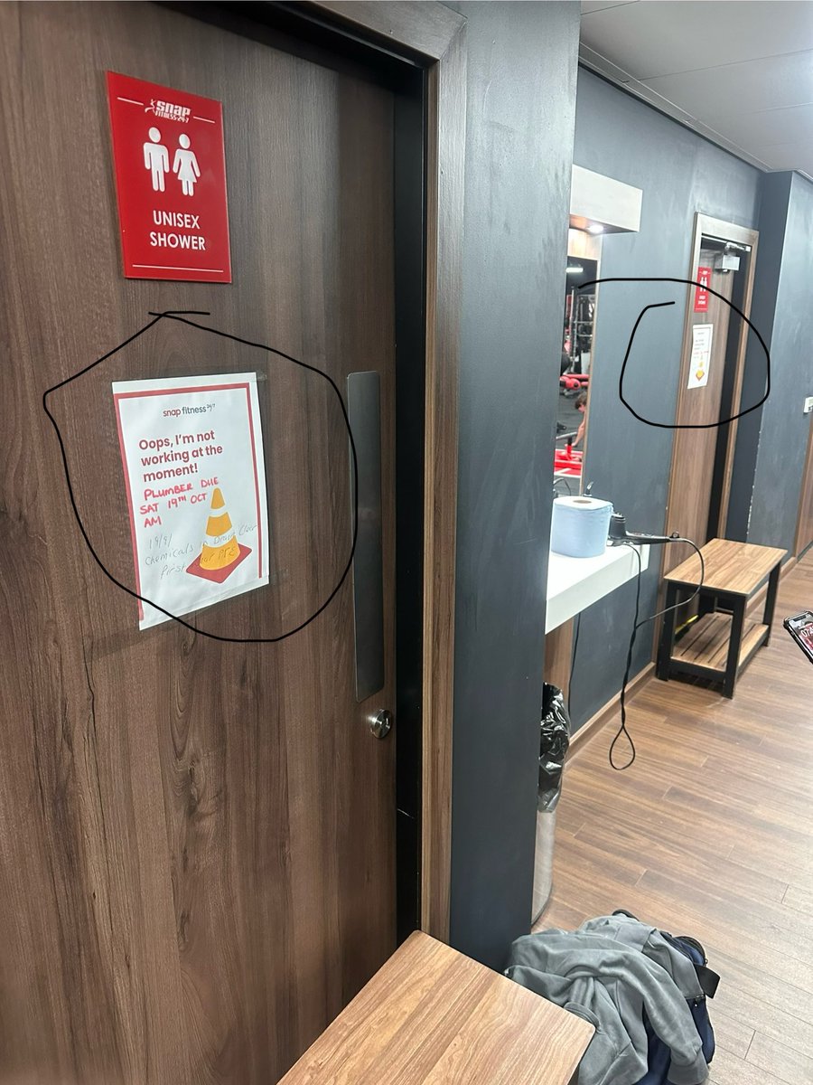 JacobWells1993's tweet photo. @snapfitness got 2 out of 3 showers not working in Heswall Snap Fitness. Now on day 4 since Saturday https://t.co/GAvn4EFoTM