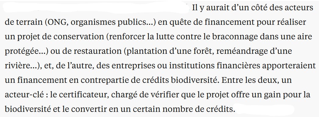 «Vendre la nature pour la sauver» : la COP16 devrait voir émerger les "crédits biodiversité", remakes des douteux crédits carbone, avec risque "d'acteurs frauduleux", de "Far West de la finance verte" &amp; d'appropria° de terres dans des pays du Sud. 

liberation.fr/environnement/…