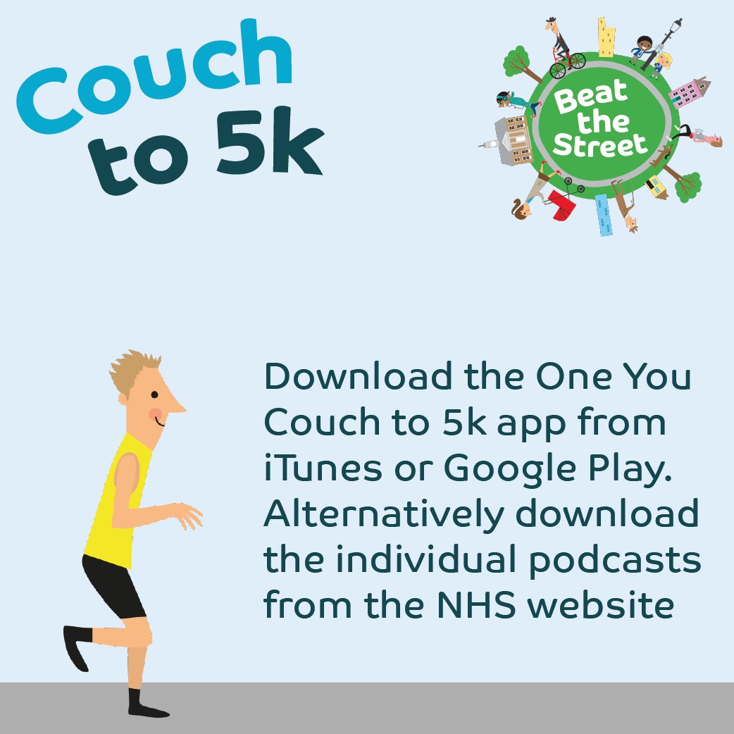 It's #GoActiveWeek. Now is the perfect time to start Couch to 5k! It's a 9 week plan that helps you gradually work up to a 5k run. Knowing where or how to start is one of the biggest issues and this is a great way to get going. bit.ly/3GtY9iV