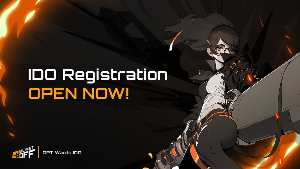 When we said soon, we meant it!

The @GPTWars IDO registration is now open for everyone to secure their spot!

Remember, the more $OFF you hold and stake, the bigger the multiplier and the bigger the allocation 🔥

How:
Head to "Ongoing IDOs" at blastoff.zone and smash