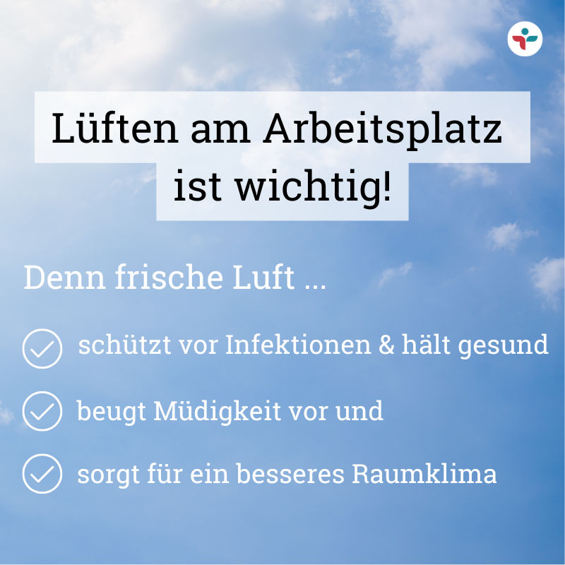 GesundeArbeitAT's tweet photo. 💨 Lüften am Arbeitsplatz nicht vergessen! 

Frische Luft schützt vor Infektionen, beugt Schimmelbildung vor und sorgt für ein besseres Raumklima. Gerade in der kühleren Jahreszeit.

#Lüften #GesundeArbeit #Luftqualität https://t.co/CoAYqmvuYl