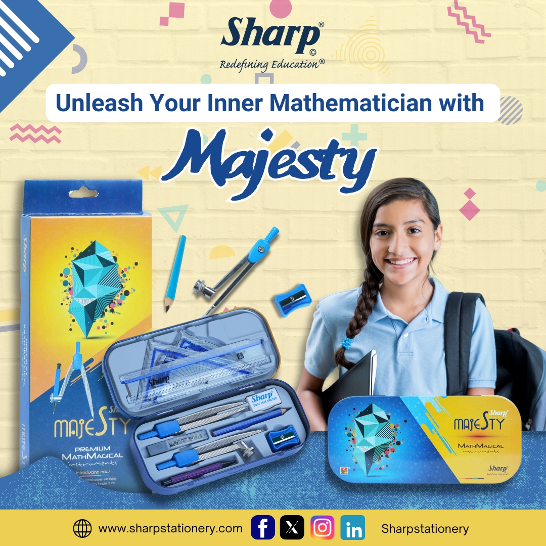sharpstationer's tweet photo. 🎒✏️ Ace Your Geometry Lessons with the Majesty Geometry Box! 🎒✏️
📐
#MajestyGeometryBox #Sharpstationery #BackToSchool #GeometryEssentials #StudentTools

Grab it now visit : https://t.co/yHbCEzXxEW https://t.co/geIushO8Gr
