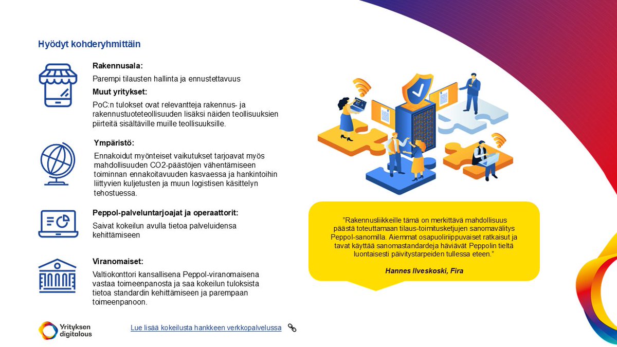 Peppol-hankintasanomat rakennusteollisuuden tarpeisiin 📑🏗️. Tutustu kokeluun ja sen tuloksiin! #YrityksenDigitalous #Peppol #Rakennusteollisuus #kokeilu